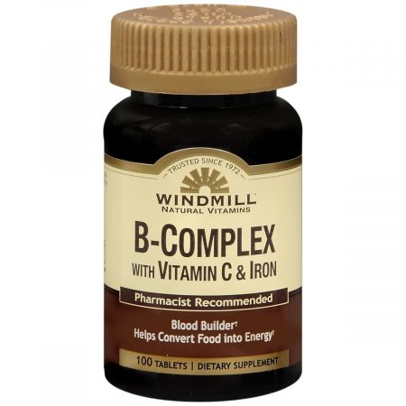 Windmill B-Complex with Vitamin C & Iron Tablets - 100 TB