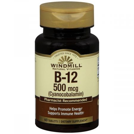 Windmill Vitamin B-12 500 mcg Tablets - 60 TB