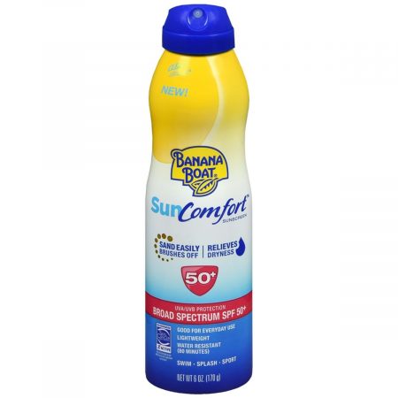 Banana Boat SunComfort Clear UltraMist Sunscreen SPF 50+ - 6 OZ