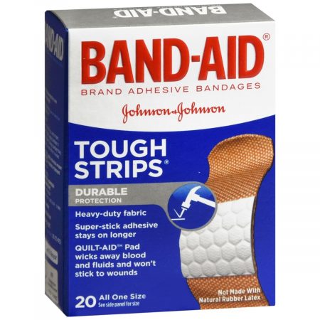 BAND-AID Tough Strips Adhesive Bandages All One Size - 20 EA
