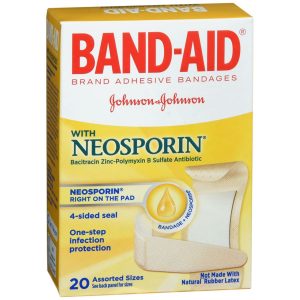 BAND-AID with Neosporin Adhesive Bandages Assorted Sizes - 20 EA