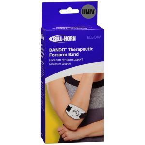 Bell-Horn Bandit Therapeutic Forearm Band Black/White Universal 357 - 1 EA