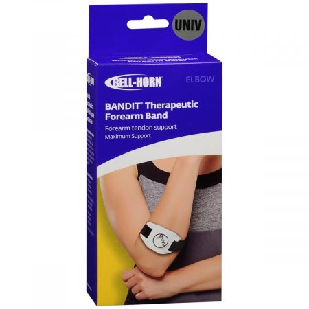 Bell-Horn Bandit Therapeutic Forearm Band Black/White Universal 357 - 1 EA