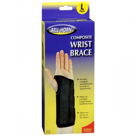 Bell-Horn Composite Wrist Brace Black L Right 206 - 1 EA