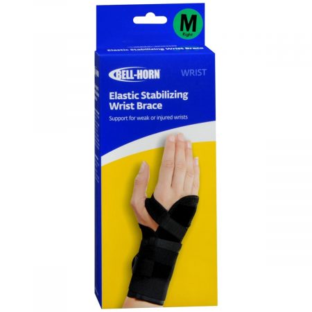 Bell-Horn Elastic Stabilizing Wrist Brace Black Medium Right 191M - 1 EA