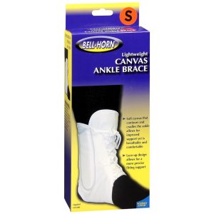 Bell-Horn Lightweight Canvas Ankle Brace White S 165 - 1 EA