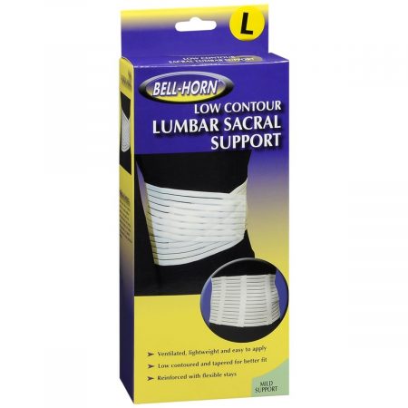 Bell-Horn Low Contour Sacral Lumbar Support White L 307 - 1 EA