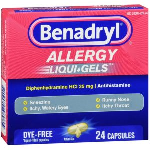 Benadryl Allergy Liqui-Gels Dye Free - 24 CP