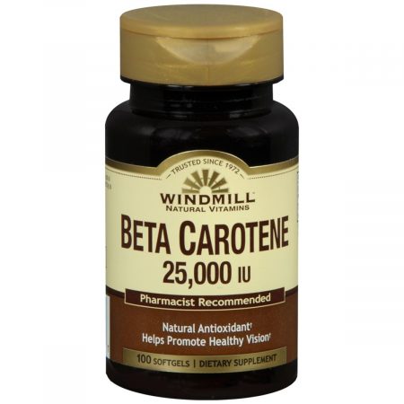 Windmill Beta Carotene 25,000 IU Softgels - 100 CP