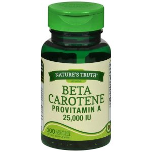 Nature's Truth Beta Carotene 25,000 IU Vitamin Supplement Softgels - 100 CP