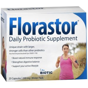 Florastor Daily Probiotic Supplement Capsules - 20 CP