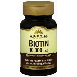 Windmill Biotin 10,000 mcg Tablets - 100 TB