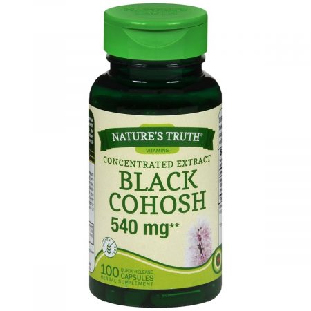 Nature's Truth Concentrated Extract Black Cohosh 540 mg Herbal Supplement Quick Release Capsules - 100 CP