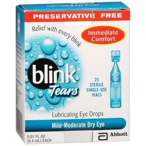 blink Tears Lubricating Eye Drops Mild-Moderate Dry Eye - 25 EA
