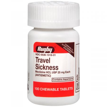 Rugby Travel Sickness Chewable Tablets - 100 TB