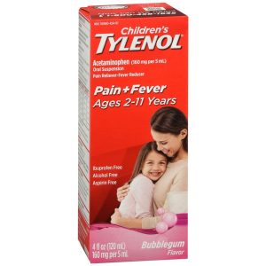 TYLENOL Children's Pain + Fever Oral Suspension Bubblegum Flavor - 4 OZ