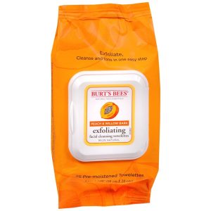 Burt's Bees Exfoliating Facial Cleansing Towelettes Peach & Willow Bark - 25 EA