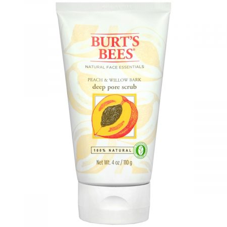 Burt's Bees Peach & Willow Bark Deep Pore Scrub - 4 OZ