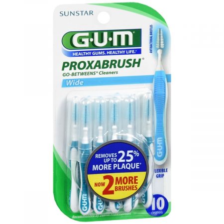 GUM Proxabrush Go-Betweens Cleaners Wide - 10 EA