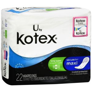 U by Kotex Security Maxi Pads Long Super Absorbency - 22 EA