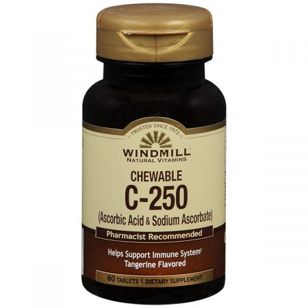 Windmill Chewable C-250 Tablets Tangerine Flavored - 60 TB