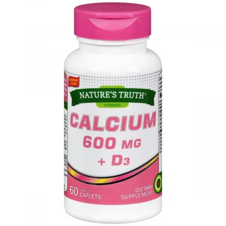 Nature's Truth Calcium 600 mg + D3 Coated Caplets - 60 TB