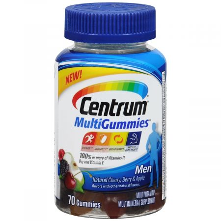 Centrum MultiGummies Men Natural Cherry, Berry & Apple - 70 EA