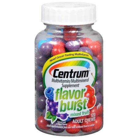 Centrum Flavor Burst Adult Chews Mixed Fruit - 120 EA