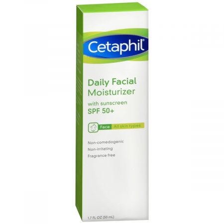 Cetaphil Daily Facial Moisturizer with Sunscreen SPF 50+ - 1.7 OZ