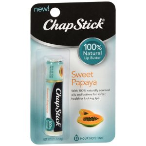 ChapStick 100% Natural Lip Butter Sweet Papaya - 0.15 OZ