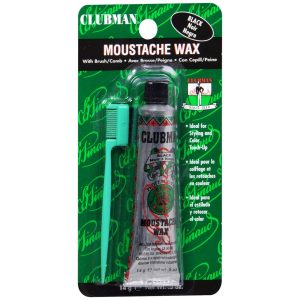 Clubman Moustache Wax Black - 0.5 OZ