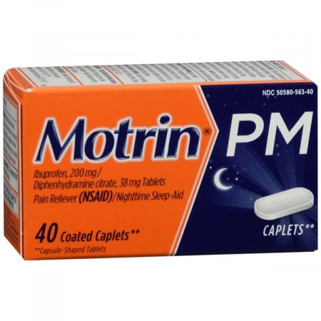 Motrin PM Coated Caplets - 40 CP