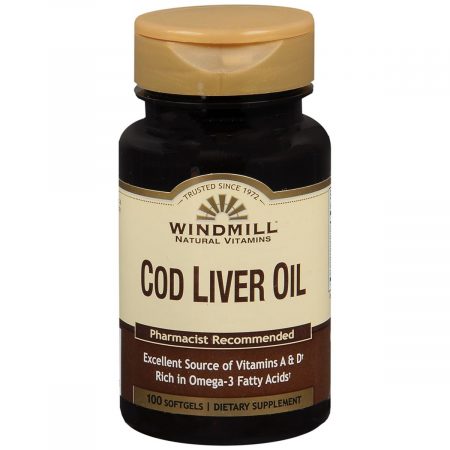Windmill Natural Vitamins Cod Liver Oil Softgels - 100 CP
