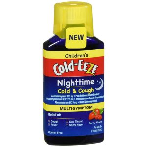 COLD-EEZE Children's Nighttime Cold & Cough Liquid Berry Flavor - 6 OZ