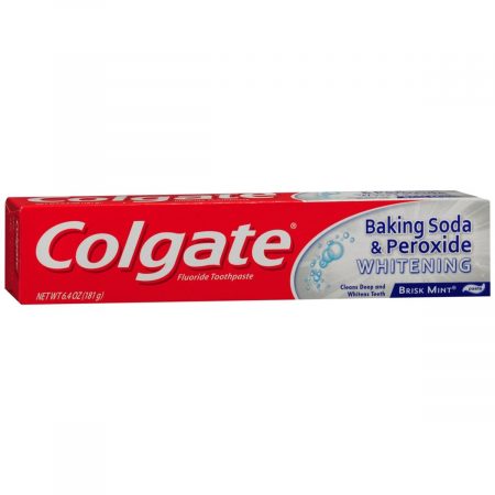 Colgate Baking Soda & Peroxide Whitening Toothpaste Brisk Mint - 6 OZ