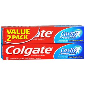 Colgate Cavity Protection Fluoride Toothpaste Regular Flavor - 12 OZ