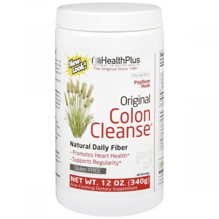 Health Plus Colon Cleanse Bulk Forming Dietary Supplement Powder Original - 12 OZ