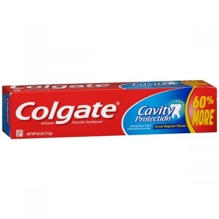 Colgate Cavity Protection Fluoride Toothpaste Regular Flavor - 4 OZ