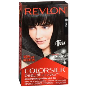 Revlon ColorSilk Beautiful Color Permanent Hair Color 10 Black - 1 EA