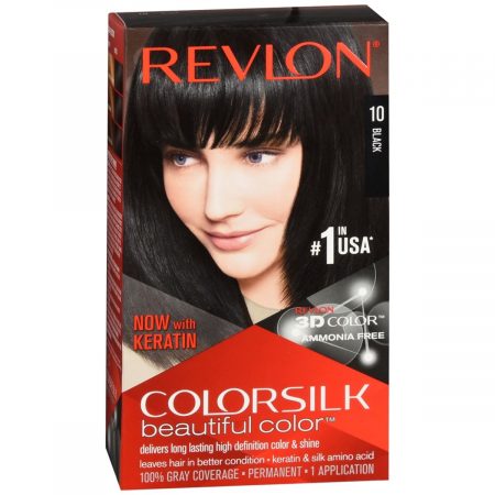 Revlon ColorSilk Beautiful Color Permanent Hair Color 10 Black - 1 EA