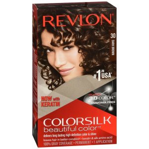 Revlon ColorSilk Beautiful Color Permanent Hair Color 30 Dark Brown - 1 EA