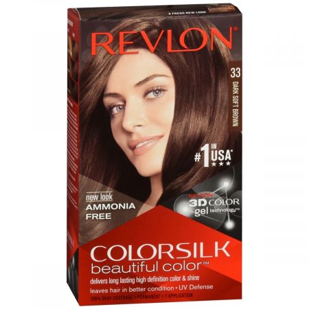 Revlon ColorSilk Beautiful Color Permanent Hair Color 33 Dark Soft Brown - 1 EA