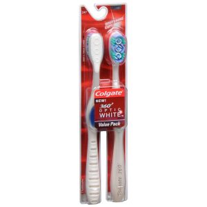 Colgate 360 Degrees Optic White Toothbrushes Soft - 2 EA