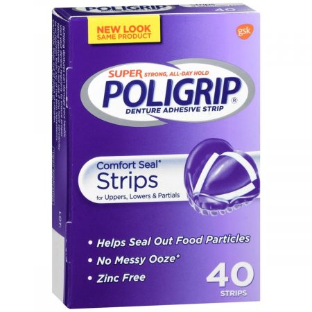 SUPER POLIGRIP Comfort Seal Strips - 40 EA