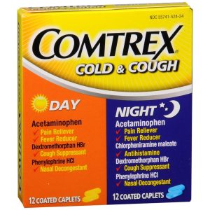 Comtrex Cold & Cough Coated Caplets Day/Night - 24 CP