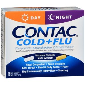 Contac Cold + Flu Day & Night Caplets - 28 CP