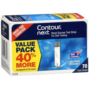 Contour Next Blood Glucose Test Strips - 70 EA