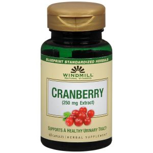 Windmill Cranberry 250 mg Herbal Supplement Capsules - 60 CP