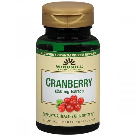 Windmill Cranberry 250 mg Herbal Supplement Capsules - 60 CP