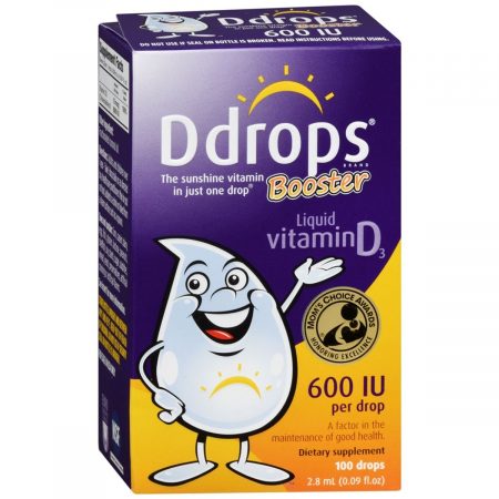 Ddrops Booster Liquid Vitamin D3 600 IU - 2.8 ML